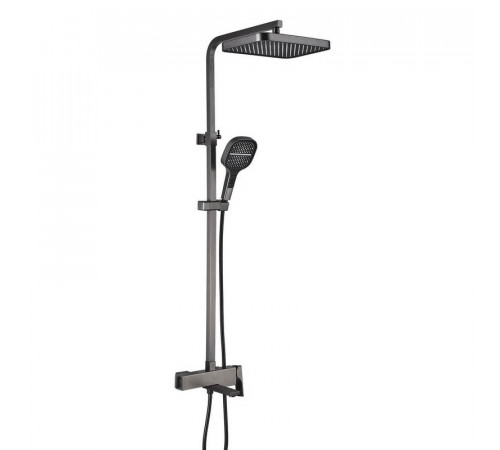 Душевая система Rose R1056T, оружейная сталь