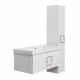 Тумба под раковину подвесная La Fenice Cubo FNC-01-CUB-B-100, белая