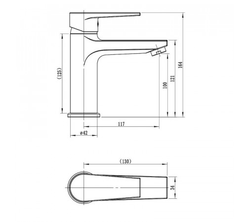 Смеситель для раковины Esko BT26MB, черный