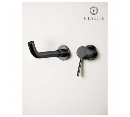 Смеситель для раковины встраиваемый FILARETE Roun FL4020BG, графит