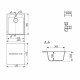 Кухонная мойка Ulgran Quartz Forte 460-09, мокрый асфальт