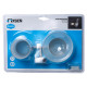 Мыльница со стаканом FIXSEN KVADRO FX-61306+08, хром