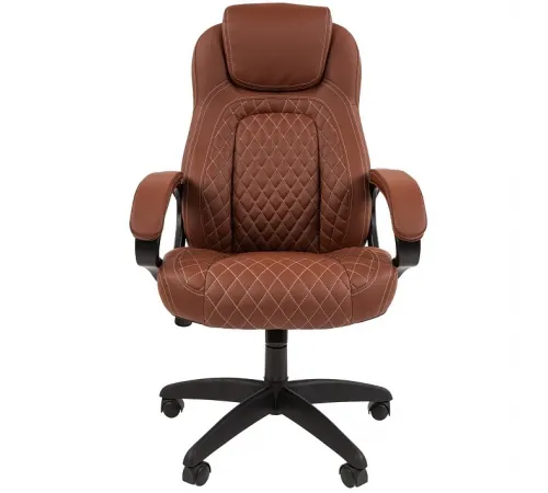Офисное кресло CHAIRMAN 432, экокожа,  коричневый
