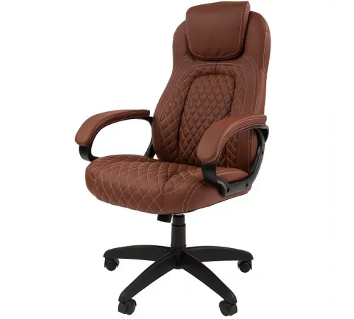 Офисное кресло CHAIRMAN 432, экокожа,  коричневый