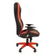 Игровое кресло CHAIRJET GAME 22 с регулируемыми подлокотниками и синхромеханизмом, экокожа, черный/красный