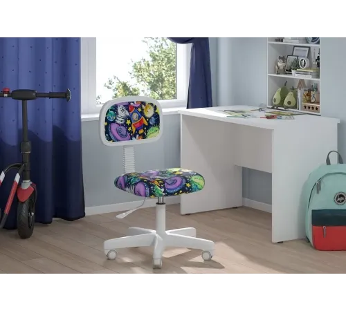 Детское компьютерное кресло CHAIRJET KIDS 101, ткань велюр, НЛО