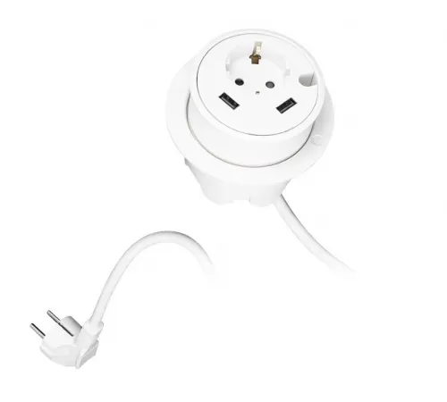 Встраиваемая розетка Powerdot Kondator 935-PD14W, белый