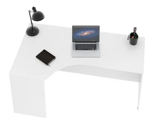 Стол эргономичный левый (усиленный) SIMPLE 160x90 см, белый