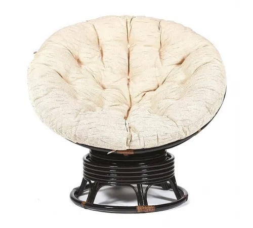 Кресло-качалка PAPASAN с подушкой, аntique brown