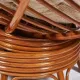Кресло-качалка PAPASAN с подушкой,  сognac