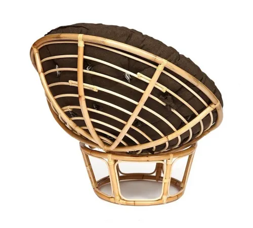 Кресло PAPASAN с подушкой, ткань коричневый/natural