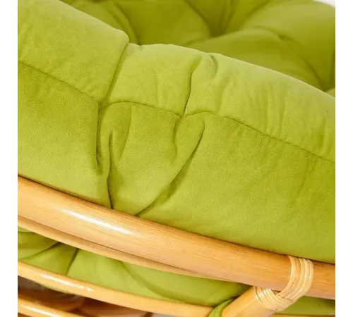 Кресло PAPASAN с подушкой, ткань флок олива/ honey