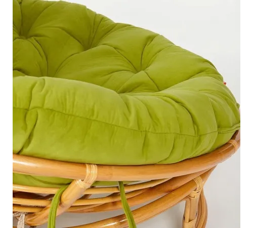 Кресло PAPASAN с подушкой, ткань флок олива/ honey