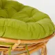 Кресло PAPASAN с подушкой, ткань флок олива/ honey