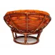 Кресло PAPASAN с подушкой, ткань оранжевый/рecan