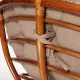 Кресло PAPASAN с подушкой, ткань экошерсть коричневый/рecan