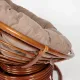 Кресло PAPASAN с подушкой, ткань экошерсть коричневый/рecan