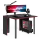 Игровой компьютерный стол SKILLL SSTG 1385.2, антрацит/красный, 1200х850х750 мм