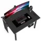 Игровой компьютерный стол SKILLL SSTG 1385.2, антрацит/металлик, 1200х850х750 мм