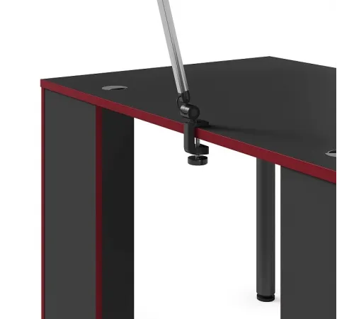 Игровой компьютерный стол SKILLL SSTG 1385.1, антрацит/красный, 1360х850х750 мм