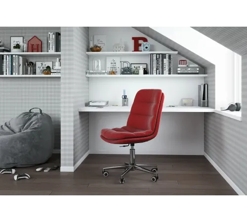Офисное кресло CHAIRMAN HOME 115, ткань велюр, коралл