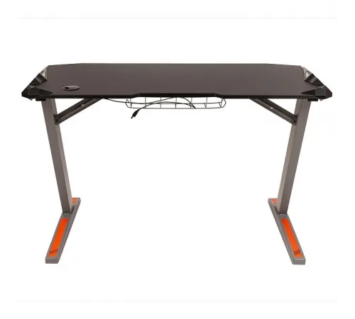 Стол компьютерный SKILLL CTG-003 120X60, Серая рама/черная столешница