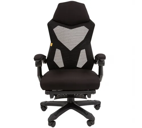 Игровое кресло CHAIRMAN CH571, ткань/сетка, черный