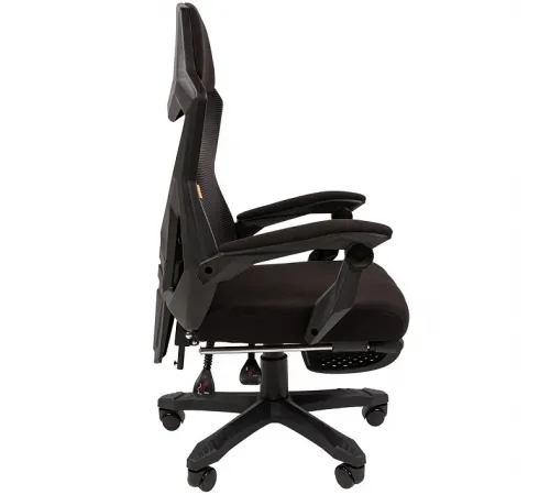 Игровое кресло CHAIRMAN CH571, ткань/сетка, черный