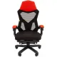 Игровое кресло CHAIRMAN CH571, ткань/сетка, черный/красный (выставочный образец)