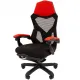 Игровое кресло CHAIRMAN CH571, ткань/сетка, черный/красный (выставочный образец)
