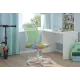 Детское компьютерное кресло CHAIRMAN KIDS 112, велюр/сетка, принт котики, белый пластик
