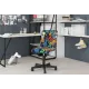 Детское компьютерное кресло CHAIRMAN KIDS 109, ткань велюр, принт CRAZY, черный пластик