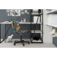 Детское компьютерное кресло CHAIRMAN KIDS 109, ткань велюр, принт CRAZY, черный пластик