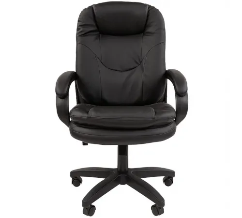Офисное кресло CHAIRMAN 668LT NEW, экокожа, черный