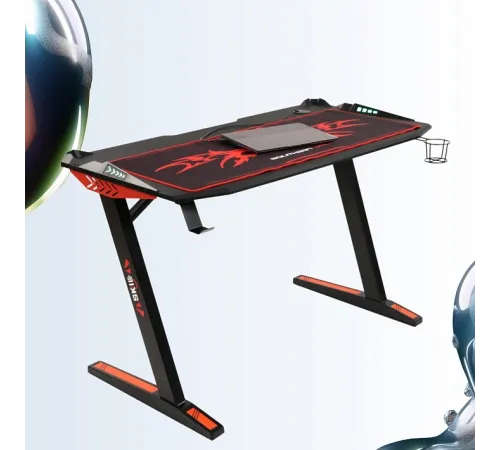 Игровой компьютерный стол SKILLL CTG-003, черный/красный, 1200х600х750 мм