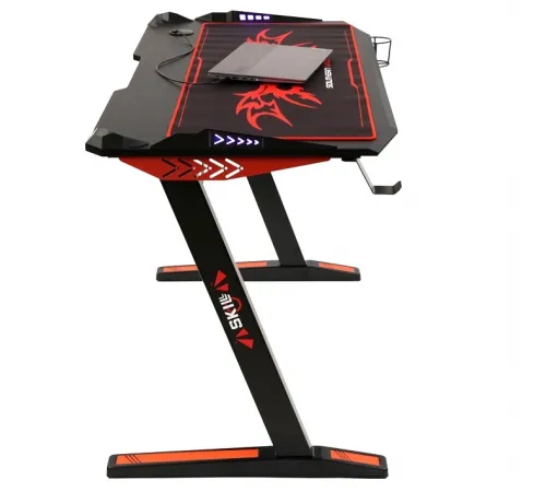 Игровой компьютерный стол SKILLL CTG-003, черный/красный, 1200х600х750 мм