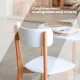 Комплект эргономичных стульев SKYLAND LYKKE CR-2, белый/бук, 45х46.5х90 см