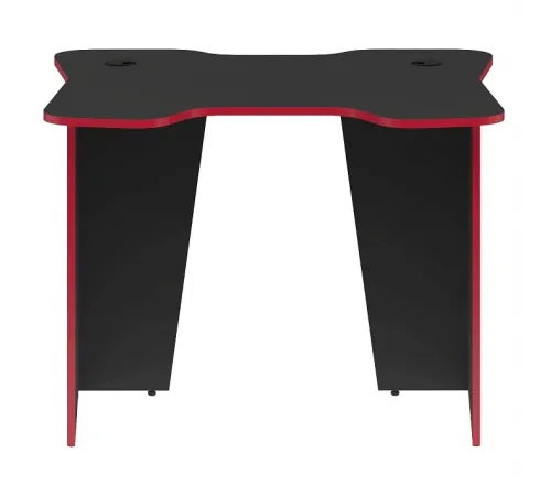 Игровой компьютерный стол SKILLL SKL 100CB, антрацит/красный, 1000х850х755 мм