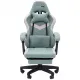 Игровое компьютерное кресло CHAIRMAN CH26 ткань, зеленый/бежевый