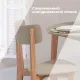 Комплект эргономичных стульев SKYLAND LYKKE CR-2, тауп/бук 45х46.5х90 см