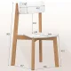 Комплект прямых стульев SKYLAND LYKKE CE-2, антрацит/бук, 48х57х90 см