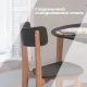 Комплект эргономичных стульев SKYLAND LYKKE CR-2, антрацит/бук 45х46.5х90 см