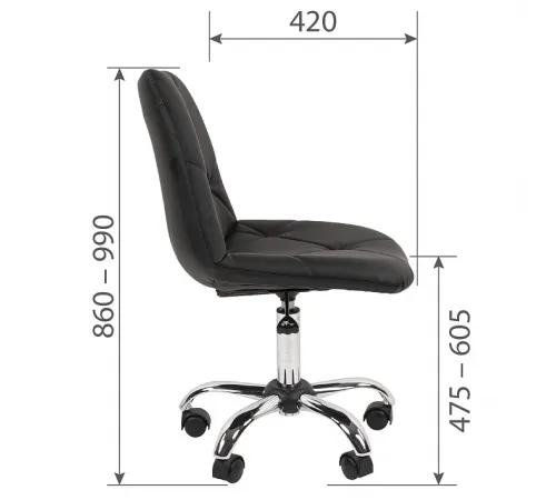 Офисное кресло CHAIRMAN 002, экокожа, белый