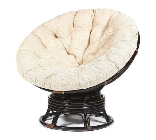 Кресло-качалка PAPASAN с подушкой, аntique brown