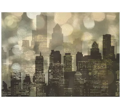 Картина City Lights, 70х50 см, боковина жемчуг с окантовкой