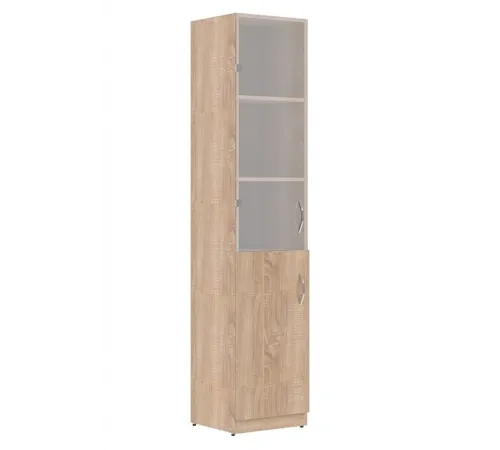 Шкаф комбинированный левый SIMPLE, дуб сонома светлый