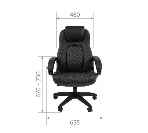 Офисное кресло CHAIRMAN 432, экокожа,  коричневый