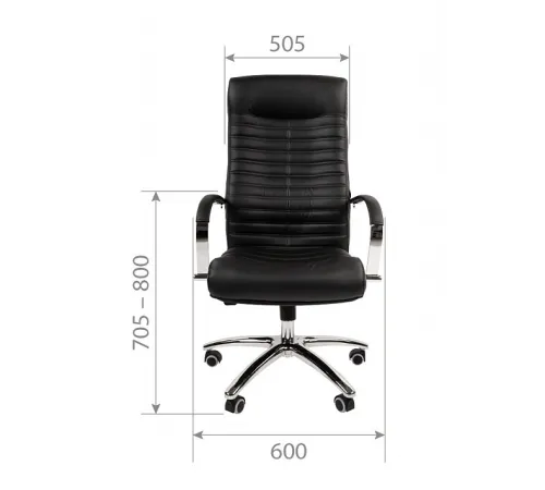 Офисное кресло CHAIRMAN 480, экокожа,  черный