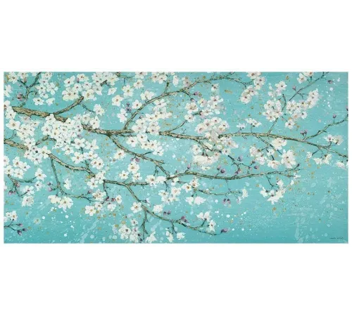 Картина April Breeze I Teal, 100х50 см, с подрисовкой на раме