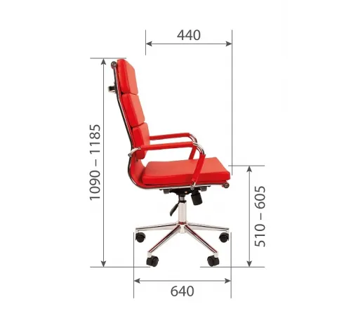 Офисное кресло CHAIRMAN 750, экокожа,  черный